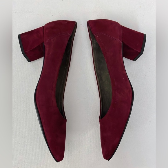 PAUL GREEN Tammy Pump In Berry Suede 7 Comfort Holiday Modest - Picture 4 of 12